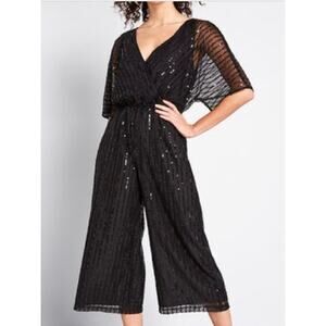 Modcloth Twinkle Like Starlight Sequin Jumpsuit S NWT